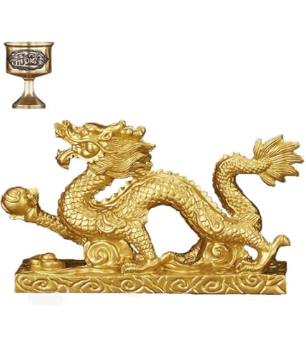 Amazon.co.jp: 龍 の置物 青砂石 神龍 風水グッズ 開運グッズ